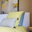 Lima yellow washed linen pillowcases