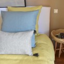 Nil blue washed linen pillowcases