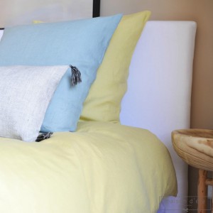 Nil blue washed linen pillowcases