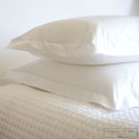 White percale pillowcase 500 TC embroidery awl