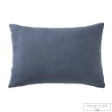 Taie d'oreiller lin stone washed bleu nuit