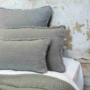 Dessus de lit Ibiza glacier en gaze de coton