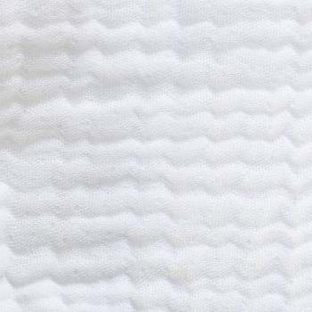 Dessus de lit Ibiza blanc en gaze de coton