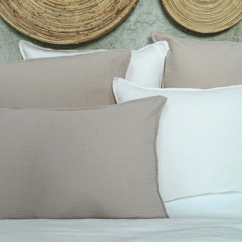 Vente Sand cotton gauze duvet cover