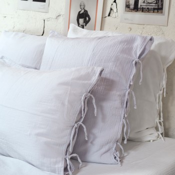 Pillowcase light pearl cotton gauze