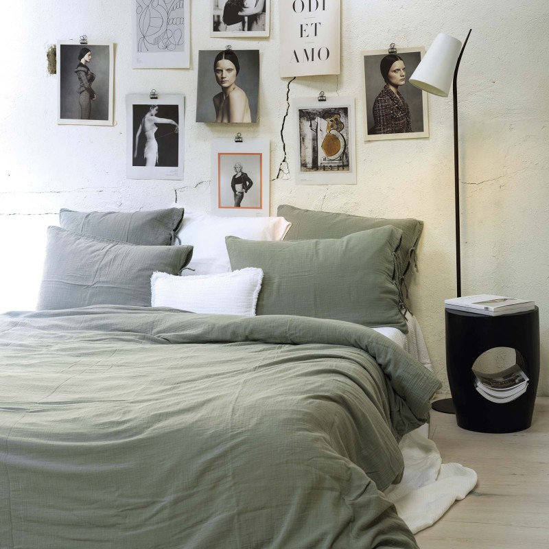 Glacier cotton gauze pillow cover