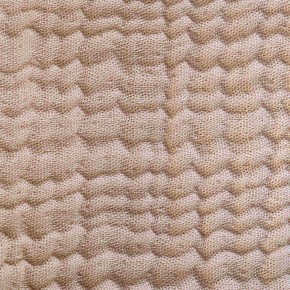 Housse de coussin Ibiza nude en gaze de coton