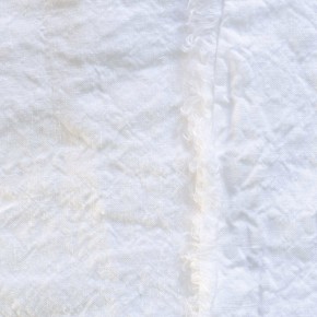 Linen Washed Milk Frayed Curtain 137X290 CM