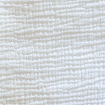 White cotton gauze fitted sheet