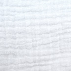 Dessus de lit Capri en lin lavé gaufré blanc