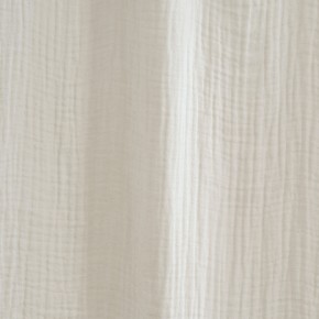 Milk embossed linen curtains