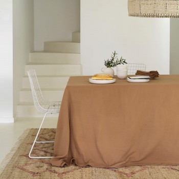 tablecloth in tobacco cotton gauze