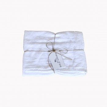 White cotton gauze table napkin 45X45 CM