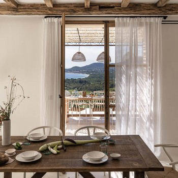 White washed linen gauze