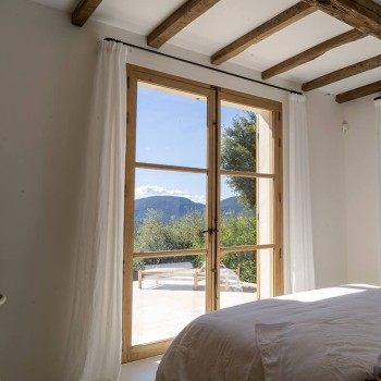 White washed linen gauze
