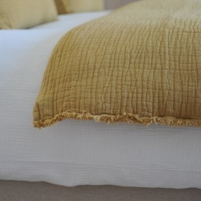 Tino Curry Embossed Linen and Cotton Duvet, 85x200 cm