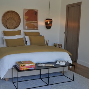 Tino Curry Embossed Linen and Cotton Duvet, 85x200 cm