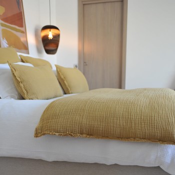 Tino Curry Embossed Linen and Cotton Duvet, 85x200 cm Tino Curry Embossed Linen and Cotton Duvet, 85x200 cm