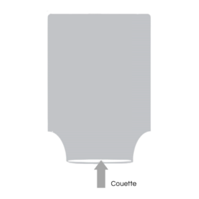 Housse de couette en gaze de coton bleu mineral