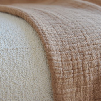 Throw in cotton and linen
