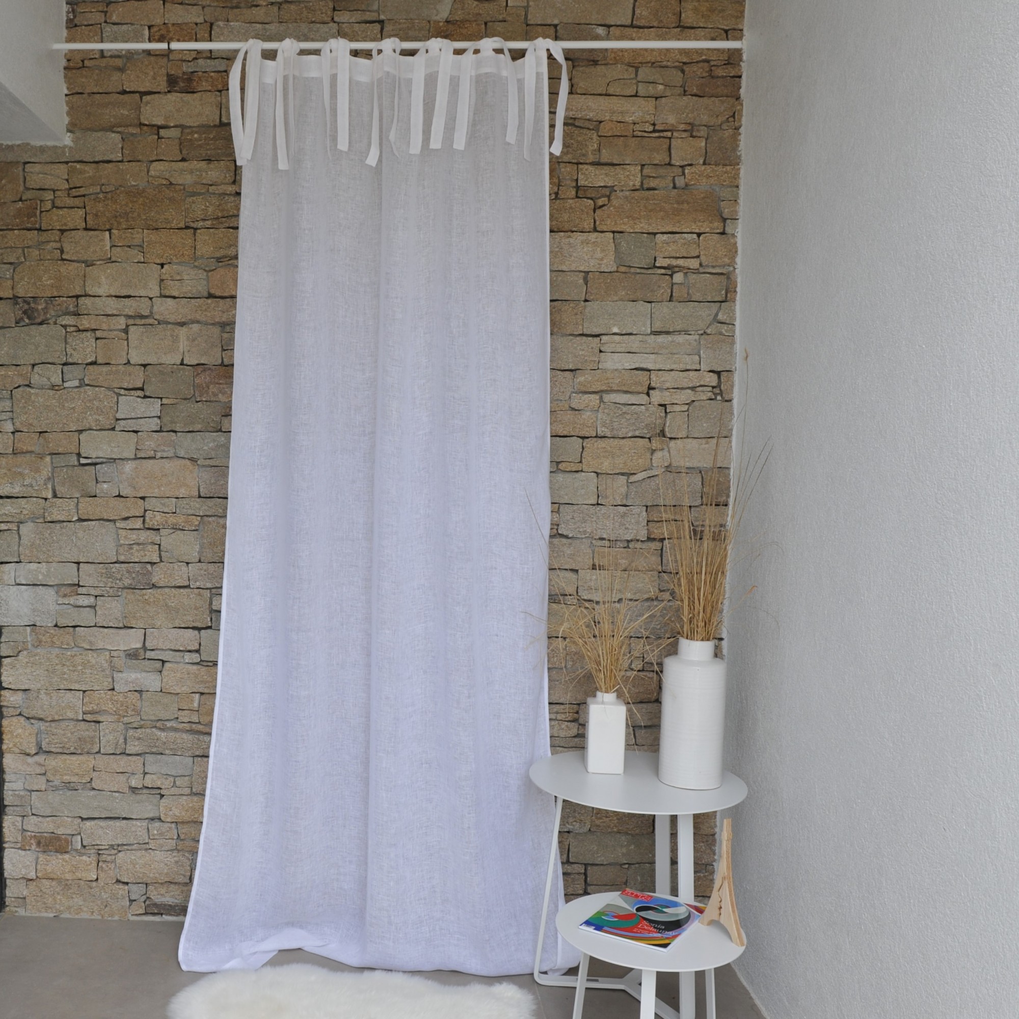 Rideaux En rideau gaze de blanc maison d 233 t 233 Rideaux En rideau gaze de blanc maison d 233 t 233