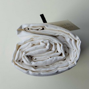 Drap housse lin lavé blanc