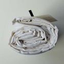 Drap housse lin lavé blanc