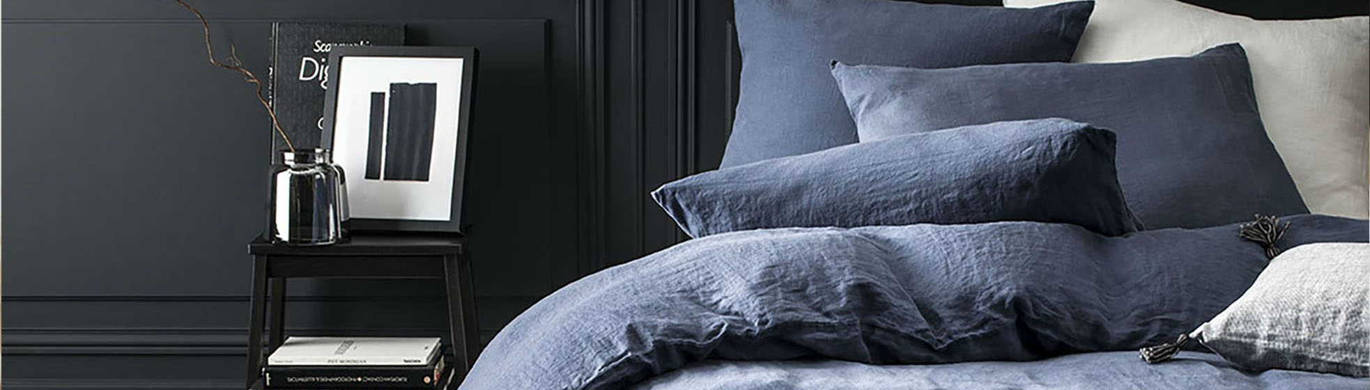 Parure housse de couette en coton percale