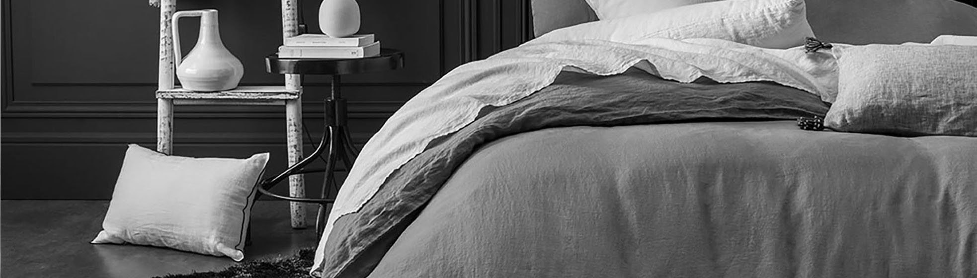 Acheter housse de couette en lin percale