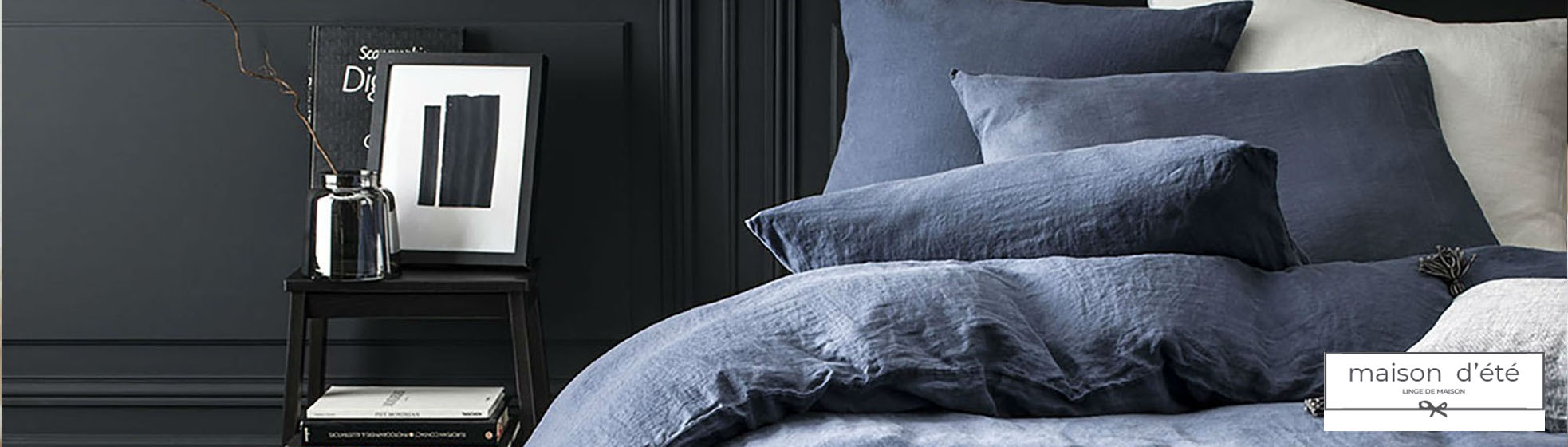 Vente housse de couette bleue