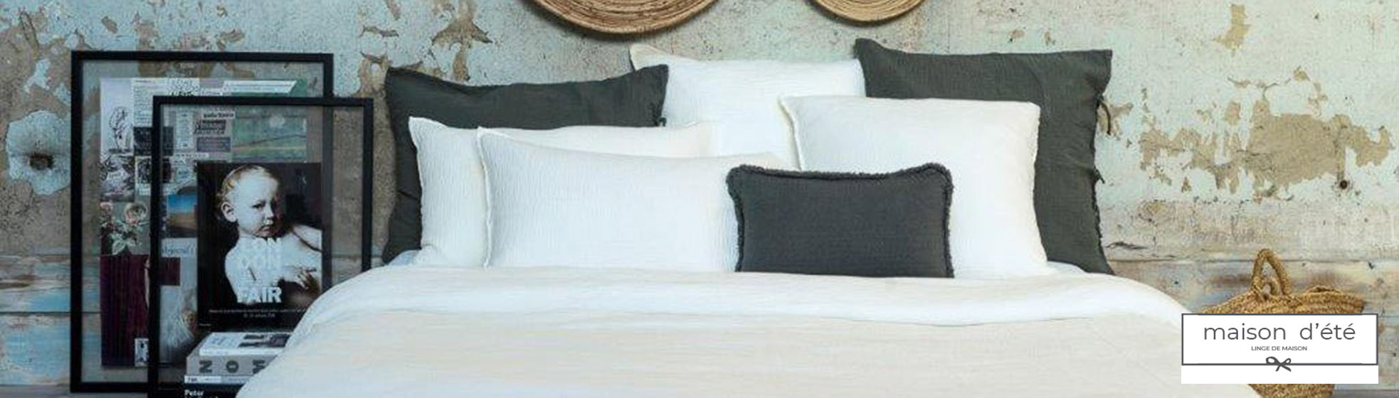 Parure linge de lit blanc