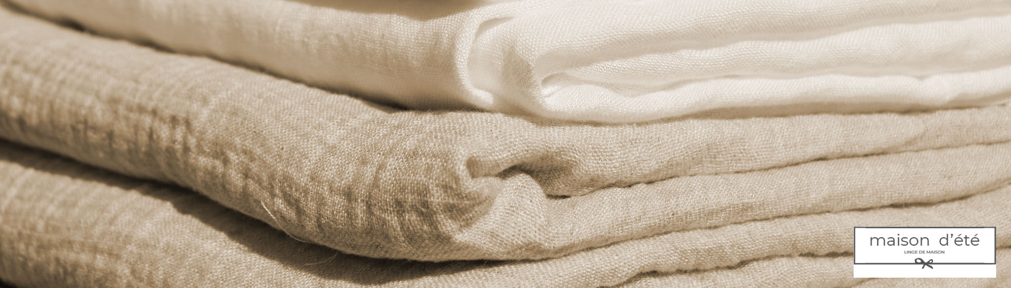 Vente linge de maison blanc