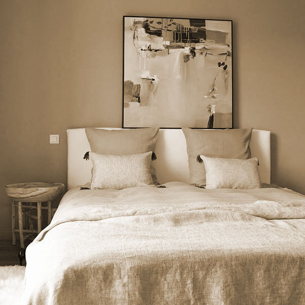 Prix housse de couette en lin percale