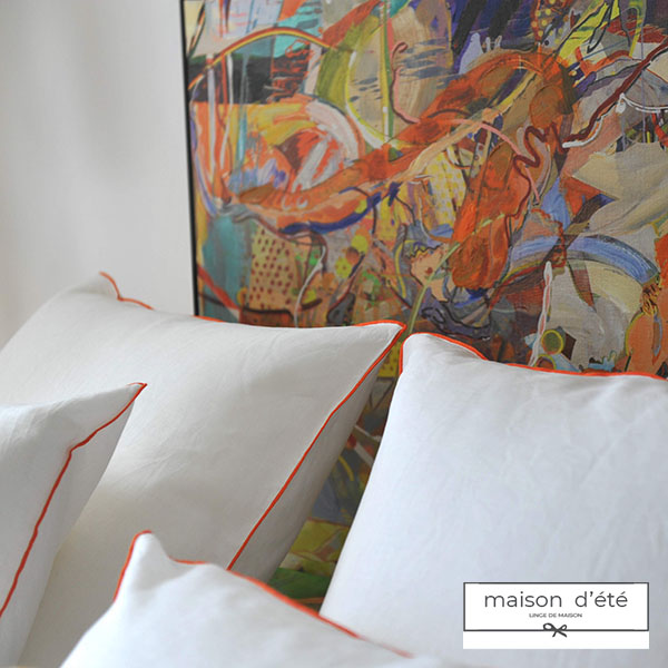 Vente housse de couette en lin percale