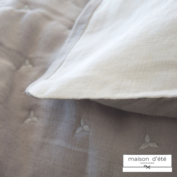 Vente housse de couette en lin percale