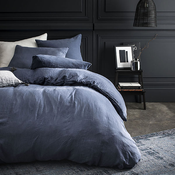 Housse de couette bleu